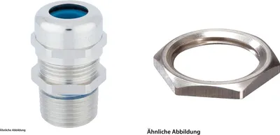Produktbild von LAPP Verschraubung niedrige Temperatur mit Gegenmutter 1/4 Zollx1,411 Messing (CuZn) vernickelt Gewindelänge 15,0mm - 1