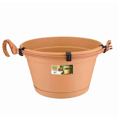 Image de elho 680-1842875200 Hängeampel 28cm mildtonr. green basics, terracotta