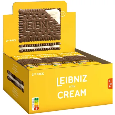 Produktbild von Leibniz Cream Milk 18x2er
