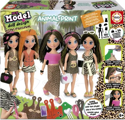 Produktbild von Educa My Model Design Animal Print Puppe Mehrfarbig  Mehrfarbig One Size