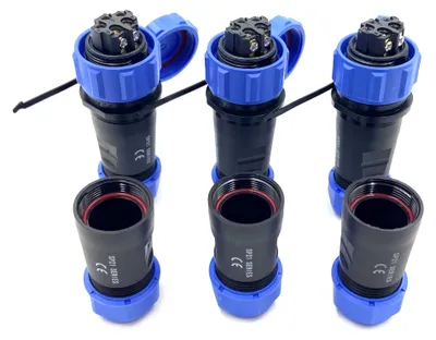 3 Stück SP21 5-polige Luftfahrtstecker IP68 500V 30A