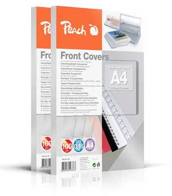Immagine prodotto di Cartoncino trasparente per raccoglitori A4, 200 pezzi - Copertina in PVC, spessore 0,18 mm