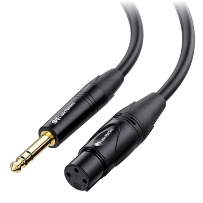 Produktbild von Cable Matters XLR-auf-Klinke-Kabel, 6,35 mm, Stecker zu Buchse, 3m