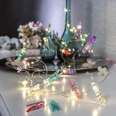 Immagine prodotto di Star Trading Luci LED "Clippy", 30 LED, 16 clip colorate