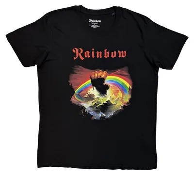 Immagine prodotto di Rainbow - Maglietta "Rising" da uomo/donna unisex RO15786 (XL) (Nero)