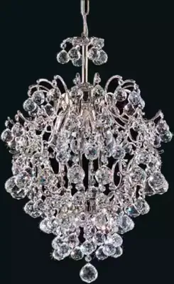 Produktbild von Luxus Lüster Deckenleuchter Deckenlampe Kronleuchter Kristall Silber