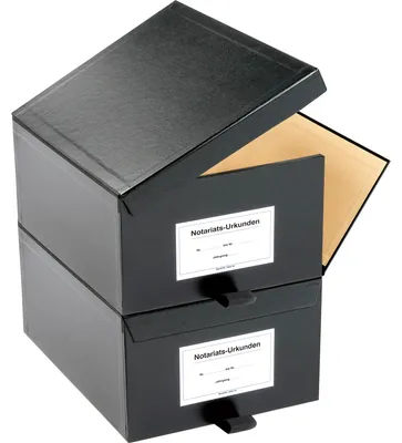 Produktbild von SoldanPlus Urkundenkasten CLASSIC 1000500 1/2 Ordnerhöhe schwarz