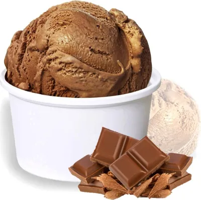 Image de Poudre pour glace au chocolat Low Carb Vegan sans sucre, ni lactose 1 kg