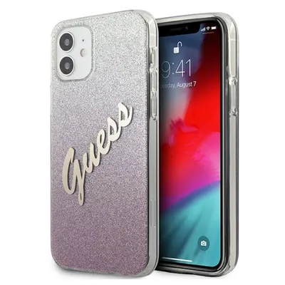 Image de Guess Guhcp12Spcuglspi Iphone 12 Mini5,4 Różowy/Pink Hardcase Glitter Gradient Script