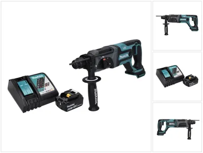 Produktbild von Makita DHR 241 RG1 Akku Bohrhammer 18 V 2,0 J SDS plus + 1x Akku 6,0 Ah + Ladegerät