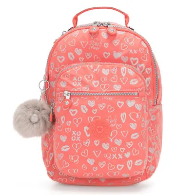 Produktbild von Kipling Clas Seoul S Hearty Pink Met - Print
