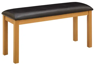 Obrázok produktu pre vidaXL Jedálenská lavica 95 x 32 x 45 cm z masívneho dubového dreva, čierna
