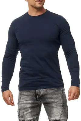 Produktbild von Mivaro Herren Langarmshirt Basic aus 100% Baumwolle – Longsleeve T-Shirt Langarm Regular Fit - atmungsaktiv - bis 5XL - ideal für Arbeit & Freizeit
