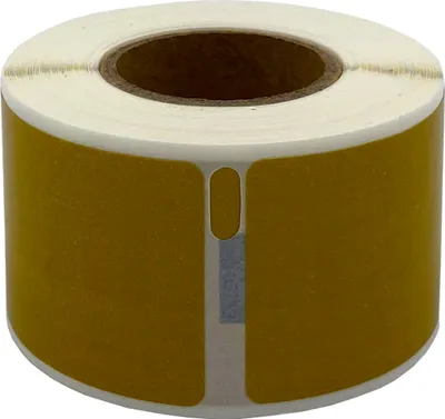 Produktbild von DULA Etiketten - Kompatibel mit Dymo Compatible labels - Goud - 99010 - S0722370 - Adresetiketten - 1 rol - 28 x 89 mm - 130 labels per rol