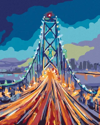 Produktbild von Zuty - Malen nach Zahlen - AUF DER BRÜCKE, 40x50 cm, mit Keilrahmen (bereits gespannt)