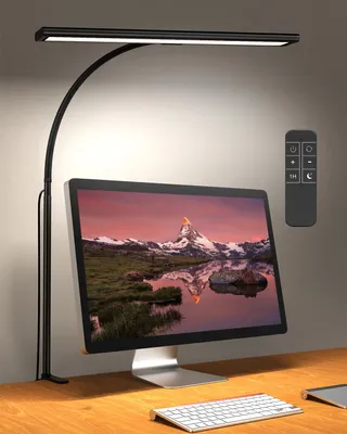 LED-Klemmleuchte 10W dimmbar, 160 LED, 70cm Schwanenhals, USB