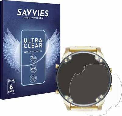 Produktbild von 6x Für Diesel DZ7333 Mr. Daddy 2.0 Schutzfolie Savvies Displayschutz Display Schutz Folie Klar Transparent