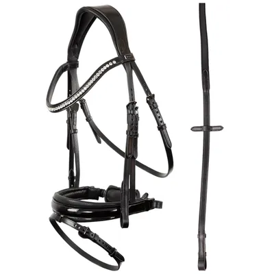 Immagine prodotto di Briglia snaffle ANKY ATH20005 con redini nere