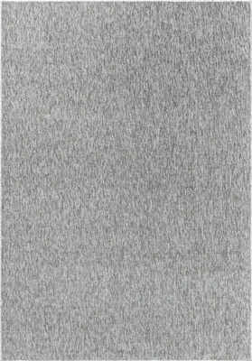 Imagen del producto de Alfombra rectangular para sala de estar, color gris claro, 80x150 cm, de un solo color