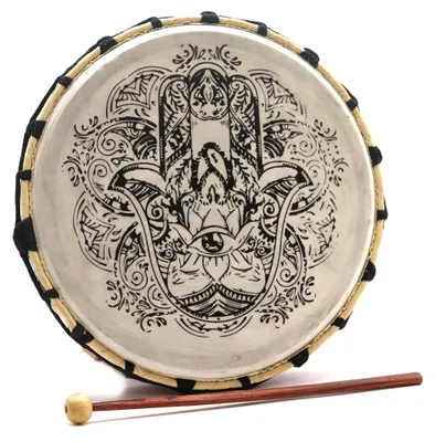 Productafbeelding van Sjamanistische tamboer Hamsa met beater - 30 cm