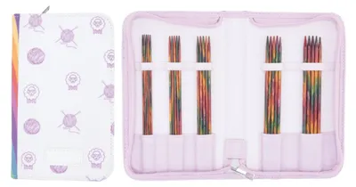 Produktbild von KnitPro Symfonie 2 Sockennadeln Set 20 cm, 6 Größen 2,5-5,0 mm