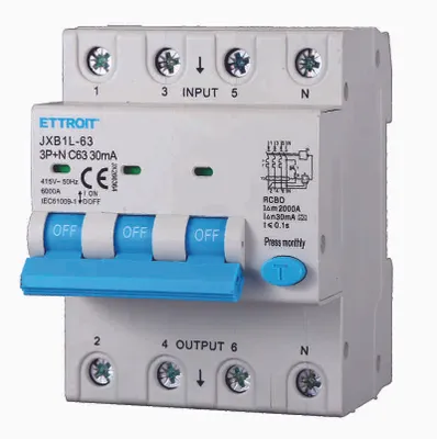 Immagine prodotto di ETTROIT JX266364 Magnetotermico Differenziale 3P+N 63A 30mA 380V-6KA CLASSE A