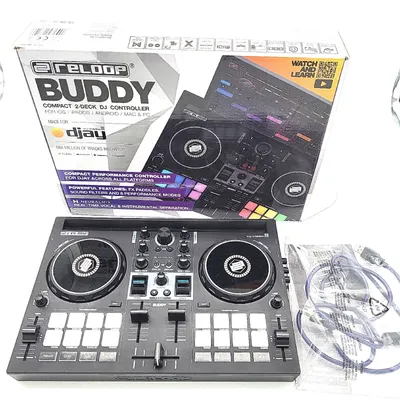 Produktbild von Reloop Buddy DJ Controller Algoriddim dJay iOS iPadOS 210 28-Kanal-ipad djay compakt