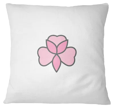 Kissenhülle 60x60 cm weiß, Polyester, mit Reißverschluss