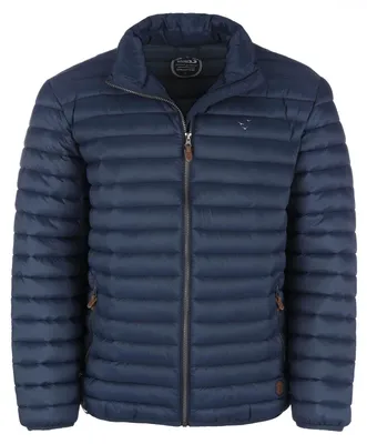 Produktbild von modAS Herren Steppjacke mit Stehkragen - Gesteppte Jacke in Daunenoptik inkl. Aufbewahrungsbeutel in Marine Größe S