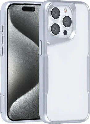 Immagine prodotto di Custodia posteriore TUNIQ per iPhone 15 Pro - Silicone - Argento