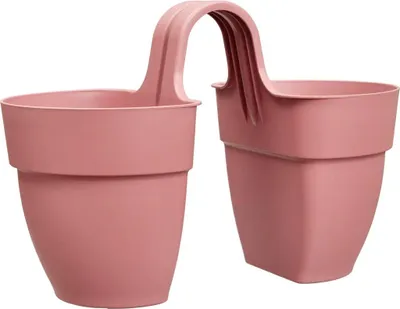 Produktbild von ELHO - Blumentopf - Vibia Campana Flower Twin 21 - Altrosa - Außenbalkon - L 38,4 x B 20,5 x H 26,5 cm