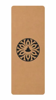 Produktbild von Korkmatte 61x183 cm mit Aufdruck HARMONY CIRCLE für Yoga, Fitness und Pilates