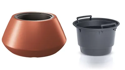 Obrázok produktu pre Prosperplast s.r.o. Kvetináč s vložkou HEOS meď 58,2 cm