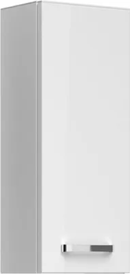 Produktbild von Badezimmer Wandschrank FES-4010-66 Hängeschrank in weiß glänzend - B/H/T: 30/70/17cm