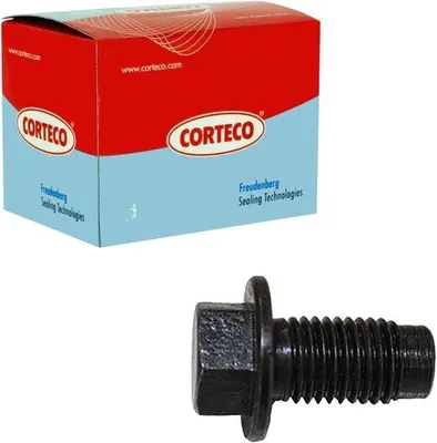 Productafbeelding van Corteco 220142S Sluitschroef voor Wielophanging en Remmen – Geschikt voor Toyota Aygo, Yaris, Citroën C1, Peugeot 107