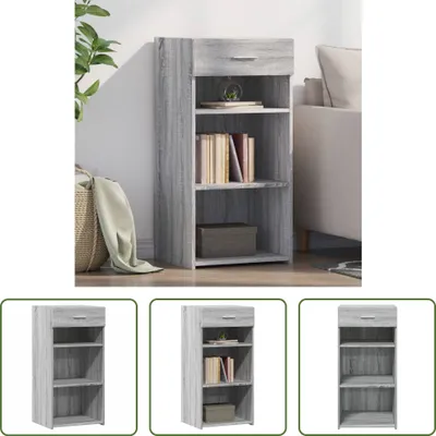 Produktbild von The Living Store Sideboard Grau Sonoma 45x42,5x93 cm Holzwerkstoff