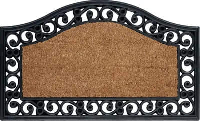 Zdjęcie produktu dla BELIANI Wycieraczka do domu naturalna włókno kokosowe podszycie antypoślizgowe guma 45 x 75 cm nowoczesny dodatek do mieszkania