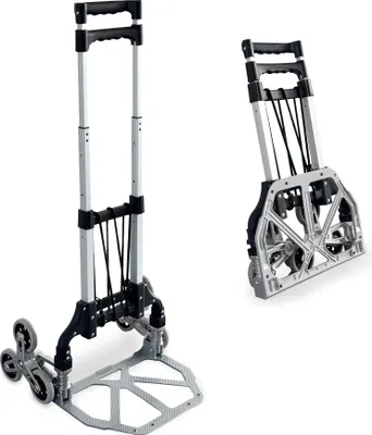Image de Grafner Diable pour escaliers en aluminium extensible / pliable 70kg