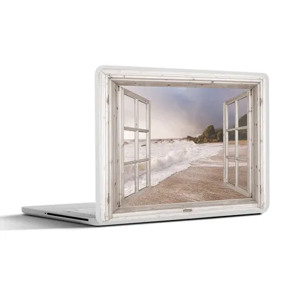 Produktbild von MuchoWow® Laptop Aufkleber Sticker Cover Aussicht - Strand - Meer 30x21 cm - Sticker für Laptop - Selbstklebend