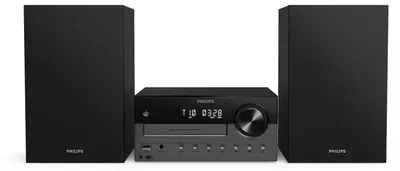 Obrázok produktu pre Philips TAM4505M2/12, Domáci audio mikrosystém, Čierna, Tmavo šedá, 1 disky, Podávač, 80 W, 2-way