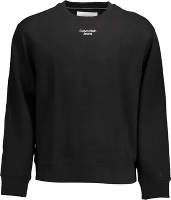 Produktbild von Schwarzes Herren Sweatshirt: Langarm, Rundhals, mit Logo-Druck