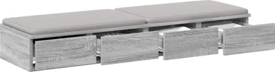 Produktbild von Bettschubladen Graues Sonoma 120 x 36,5 x 16,5 cm Holzwerkstoff