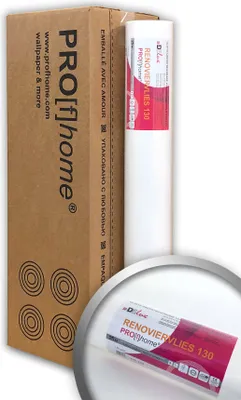 Produktbild von PROFHOME Renoviervlies 130 g Malervlies Anstrich-Vlies glatte Vliesvliestapete 4 rol.