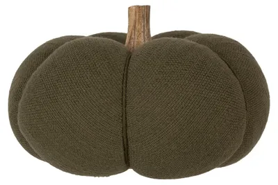 Zdjęcie produktu dla Clayre & Eef Dekoracja Dynia Ø 20x14 cm Zielona Poliester