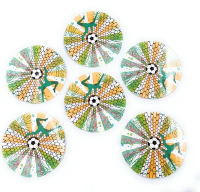 Produktbild von 6 x Pappuntersetzer Ø 10 cm