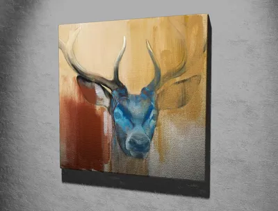 Produktbild von Wallity, Halbmond- CHB1028, Bunt, Leinwandbilder, 45 x 45 cm, 100% Leinwand
