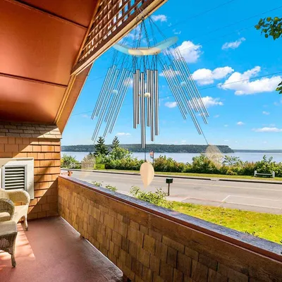 Produktbild von Hängende Windglocke aus Aluminiumrohren - Metall - Für draußen - Garten, Innenhof, Terrasse und Wohnkultur