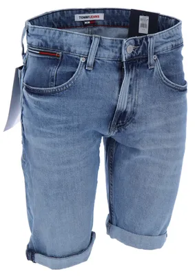 Obrázok produktu pre TOMMY HILFIGER JEANS Pánske bermudy z bavlny, modré, GR67633 – Veľkosť: w31