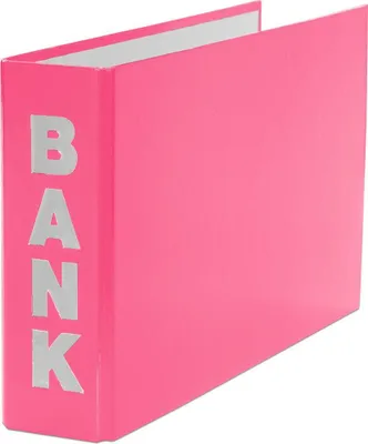 Produktbild von Bankordner / 140x250mm / für Kontoauszüge / Farbe: pink