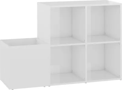 Produktbild von vidaXL Flur-Schuhschrank Hochglanz-Weiß 105x35,5x70 cm Holzwerkstoff